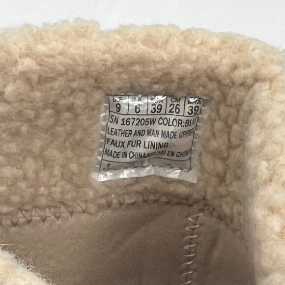 Skechers Women's Blue Suede Jumper Sweet Stud Sherpa Trim Booties Size 9 - Picture 7 of 7